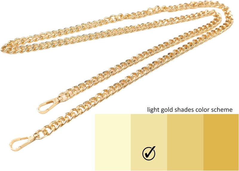 WUNDWAVE VIEW Purse Chain Strap 47" for Replacement Crossbody Bag Chain with Metal Buckles Chain for Handbag Purse Clutch - Image 3